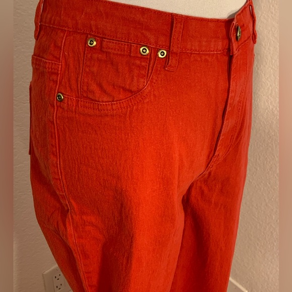 NWT Diane Gilman DG2 Red Flare Jeans - Size 8Tall - Picture 3 of 6